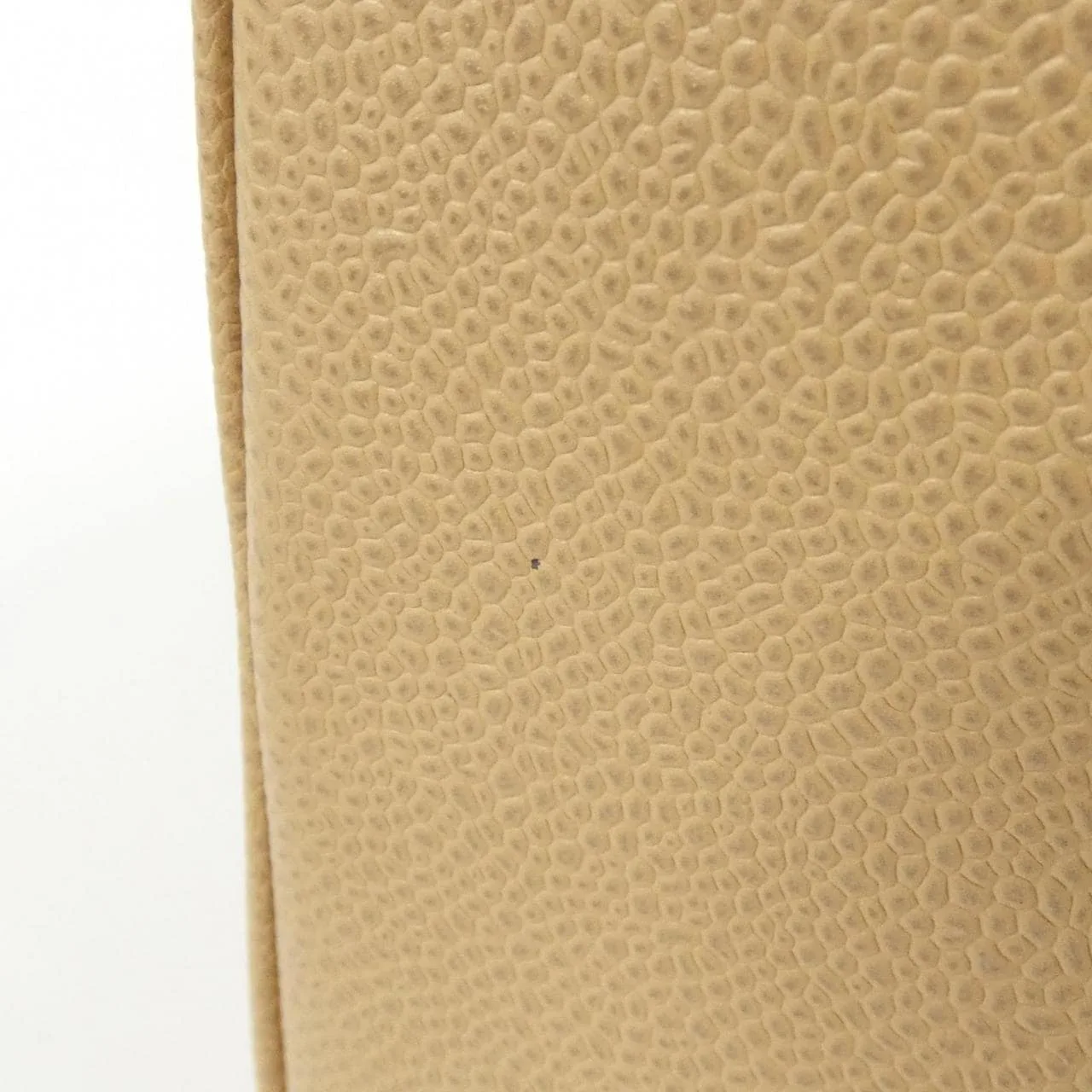 CHANEL Matelasse 1804 Handbag Grained Calfskin 米色 荔枝紋牛皮 中古品A - 縮圖 3