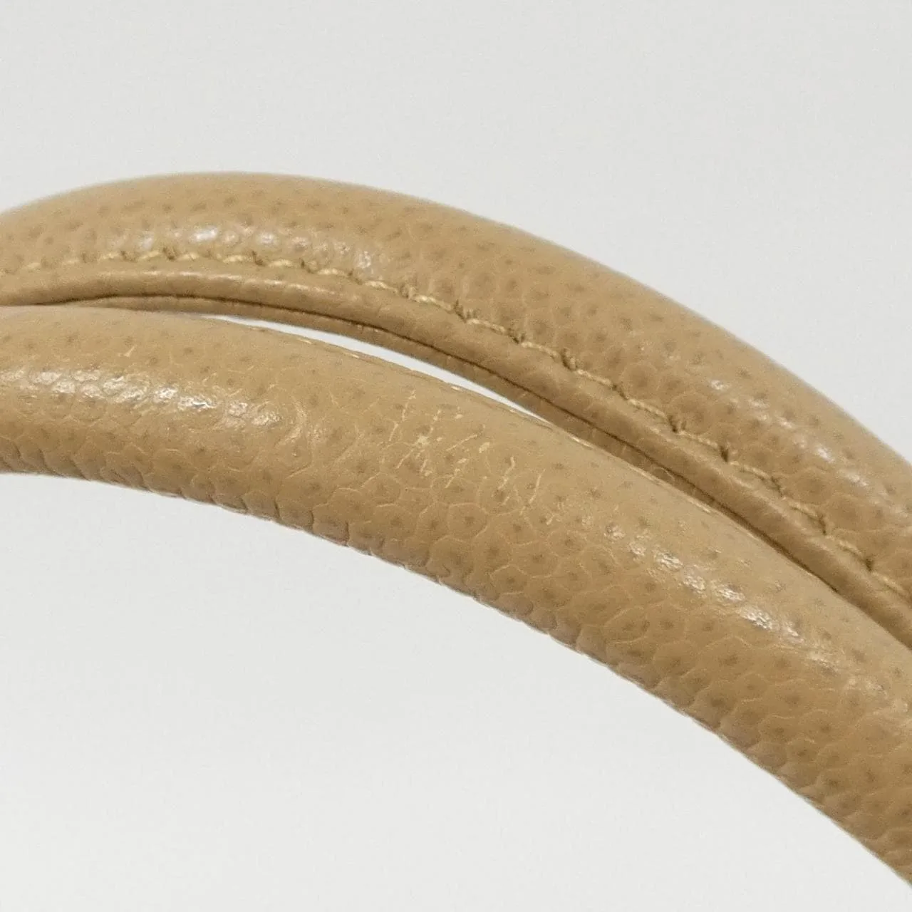 CHANEL Matelasse 1804 Handbag Grained Calfskin 米色 荔枝紋牛皮 中古品A - 縮圖 5