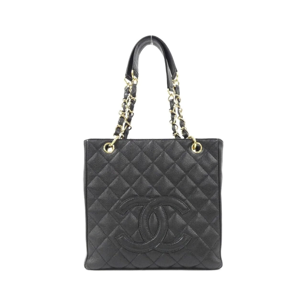 CHANEL 20994 Shoulder Grained Calfskin Black