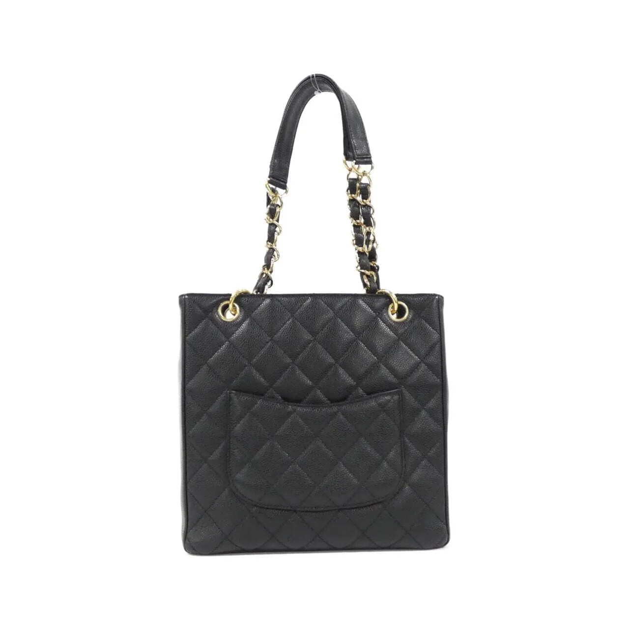 CHANEL 20994 Shoulder Grained Calfskin 黑色 荔枝紋牛皮 中古品A - 縮圖 2