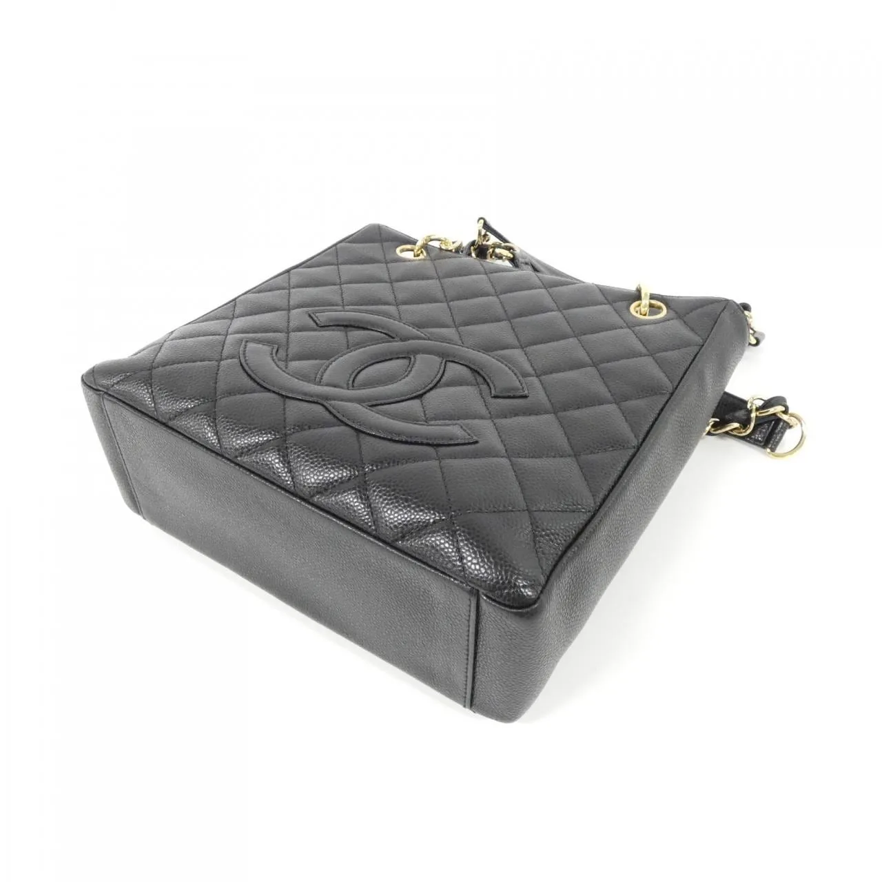 CHANEL 20994 Shoulder Grained Calfskin 黑色 荔枝紋牛皮 中古品A - 縮圖 3