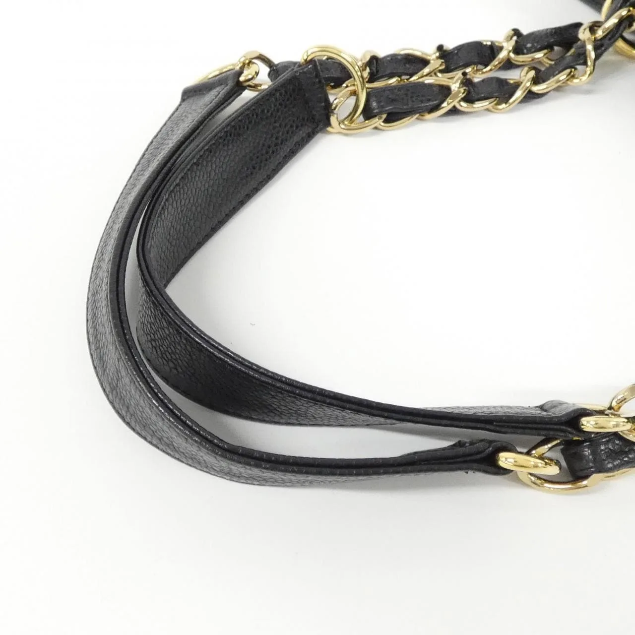 CHANEL 20994 Shoulder Grained Calfskin 黑色 荔枝紋牛皮 中古品A - 縮圖 5