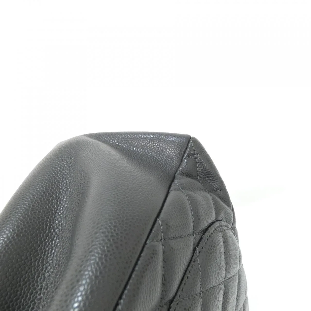 CHANEL 50995 Shoulder Grained Calfskin Grey Grained Calfskin - Thumbnail 4