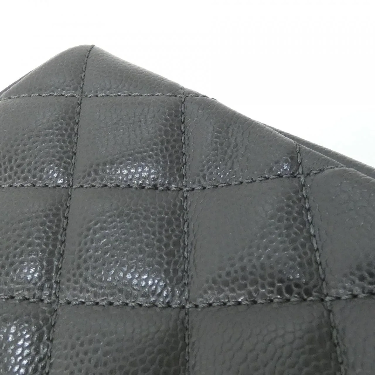 CHANEL 50995 Shoulder Grained Calfskin Grey Grained Calfskin - Thumbnail 5