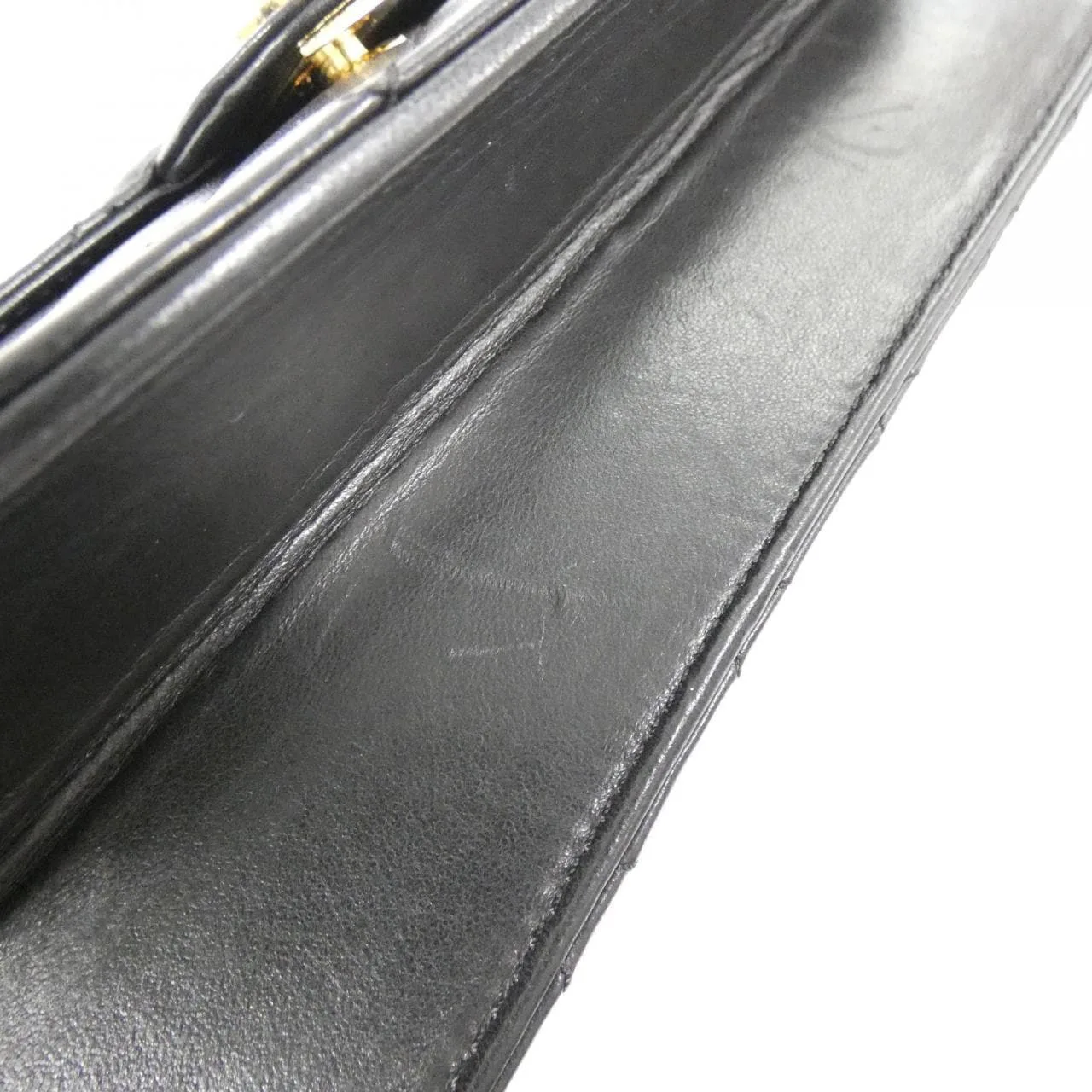 CHANEL Shoulder Lambskin Black Lambskin Rank A - Thumbnail 3