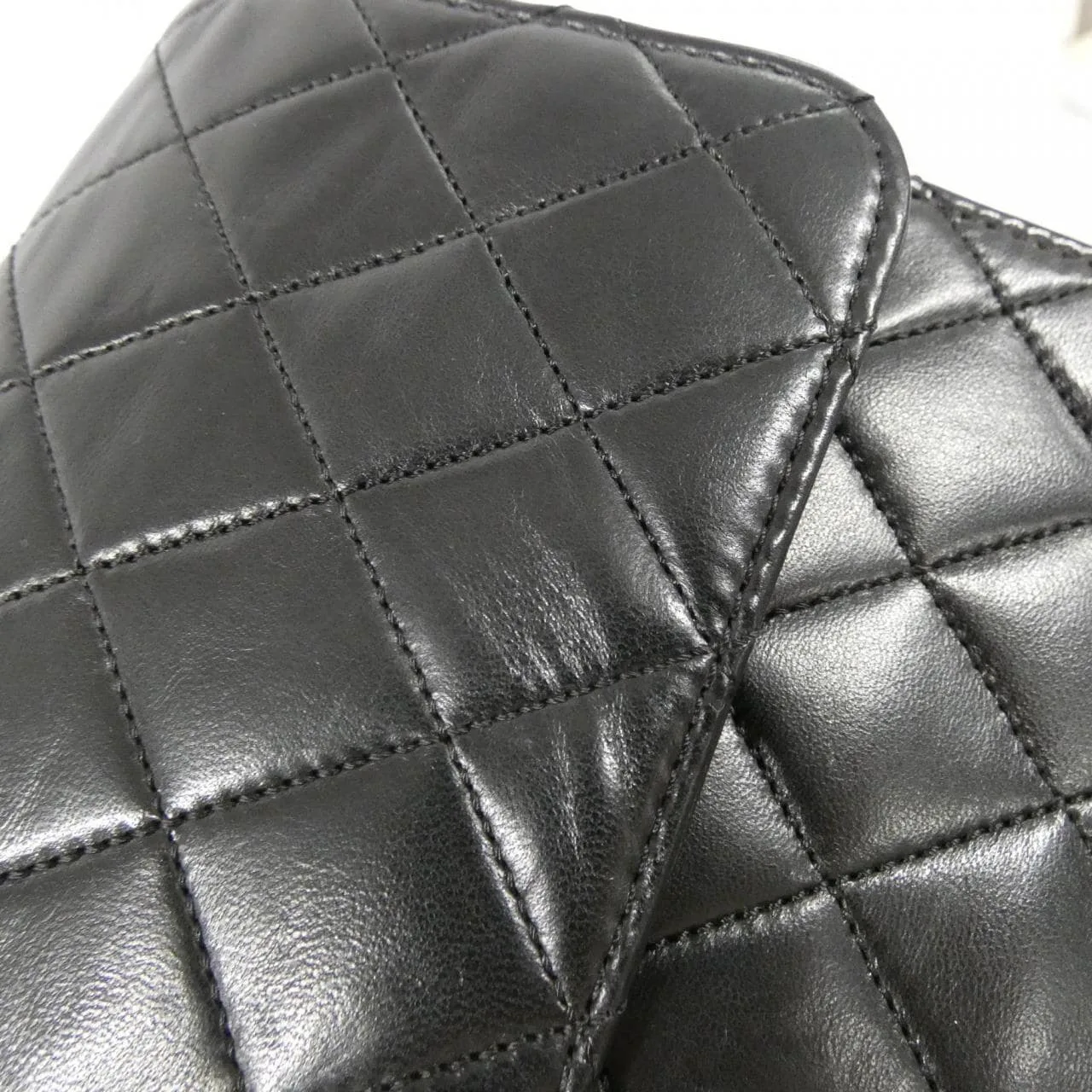 CHANEL Shoulder Lambskin Black Lambskin Rank A - Thumbnail 4