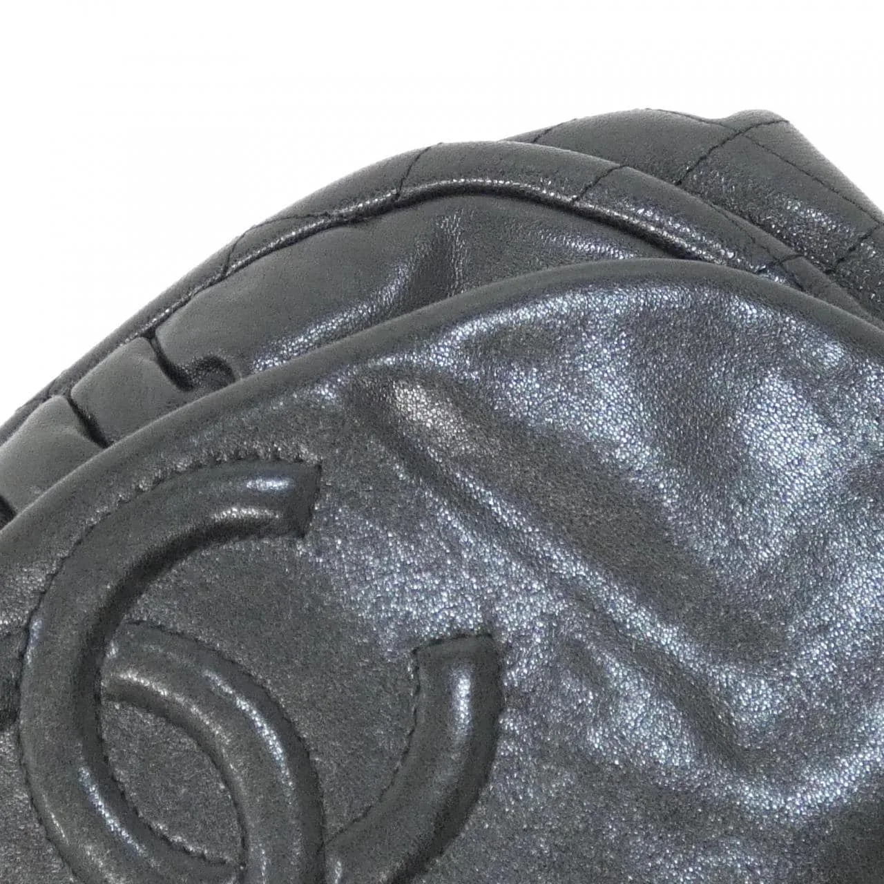 CHANEL 40033 Shoulder Lambskin Black Lambskin - Thumbnail 6