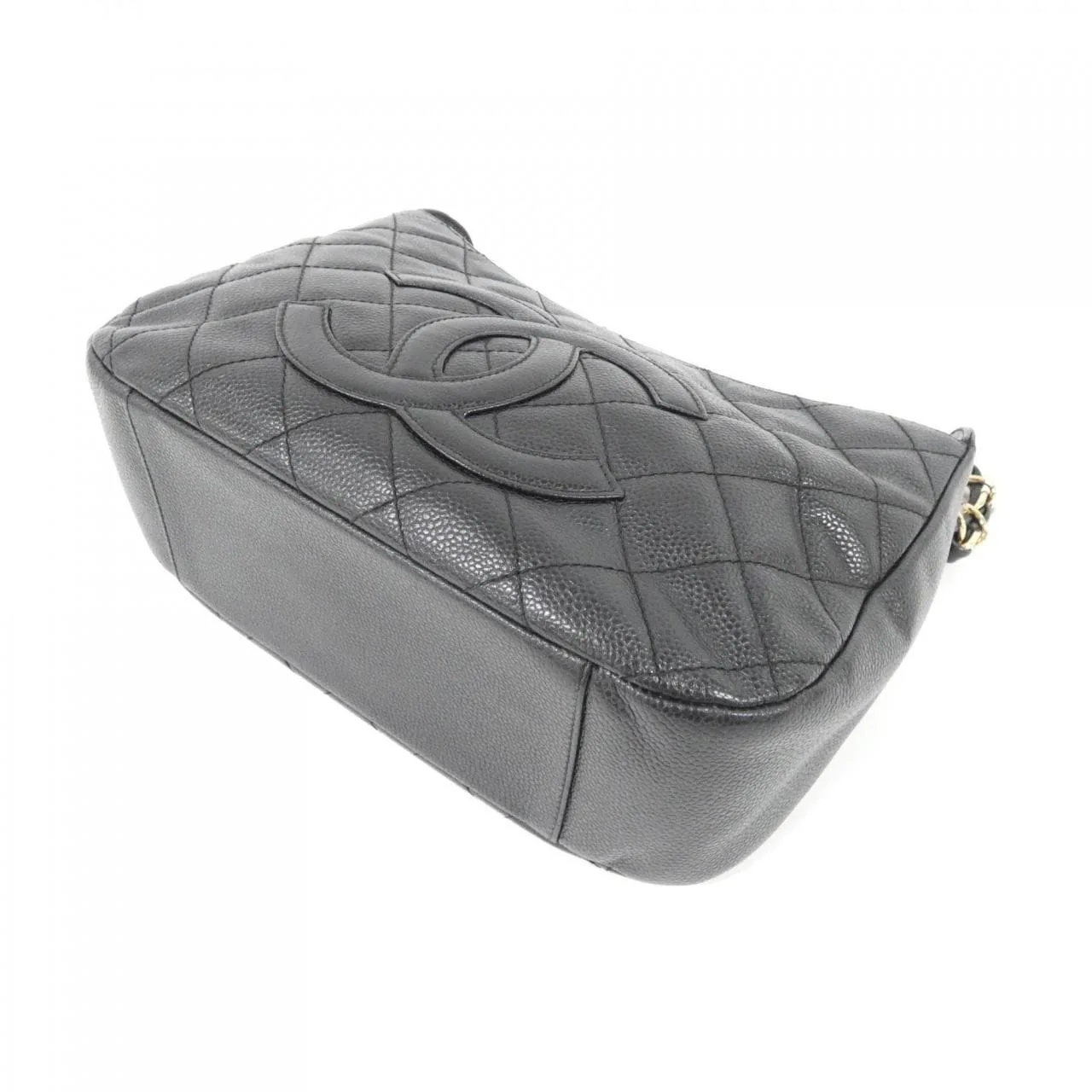 CHANEL Matelasse 20993 Shoulder Grained Calfskin 黑色 荔枝紋牛皮 中古品A - 縮圖 3