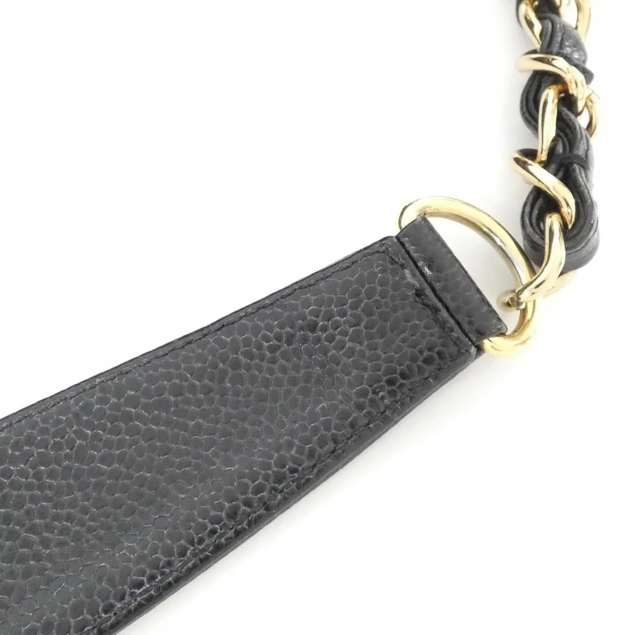 CHANEL Matelasse 20993 Shoulder Grained Calfskin 黑色 荔枝紋牛皮 中古品A - 縮圖 6