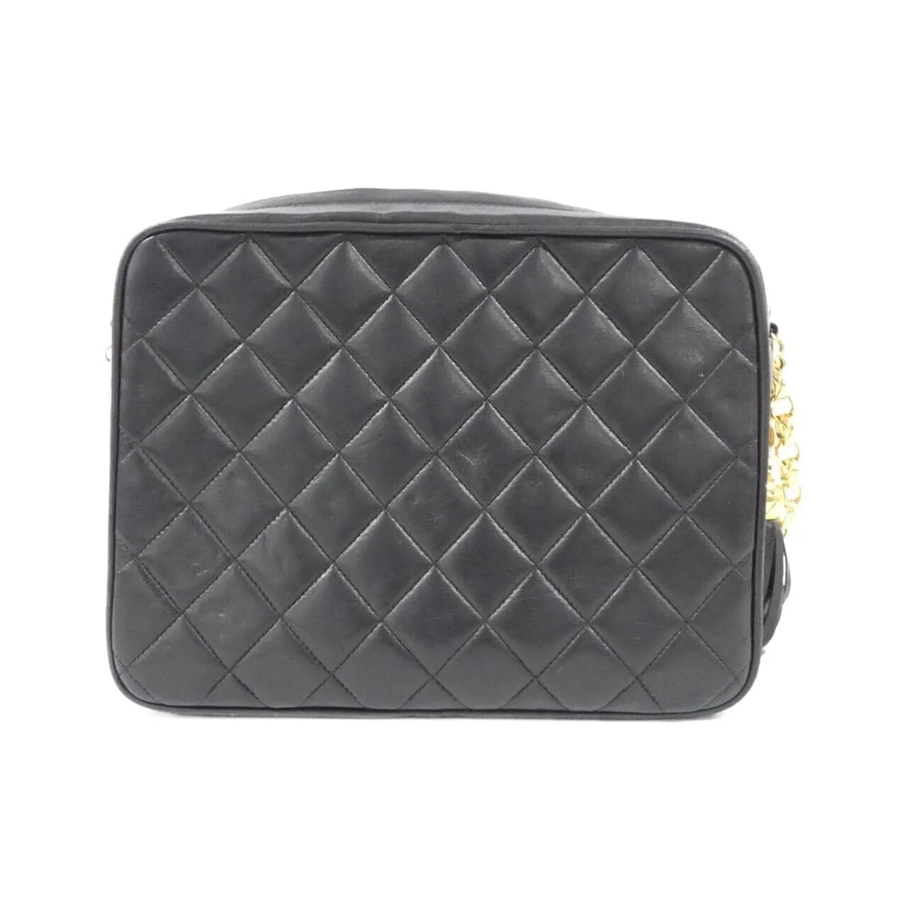 CHANEL Shoulder Lambskin Black Lambskin Rank A - Thumbnail 2