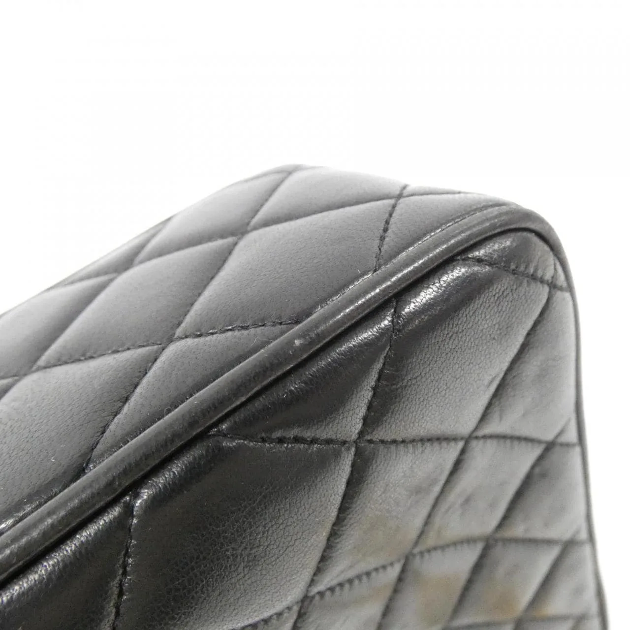 CHANEL Shoulder Lambskin Black Lambskin Rank A - Thumbnail 3