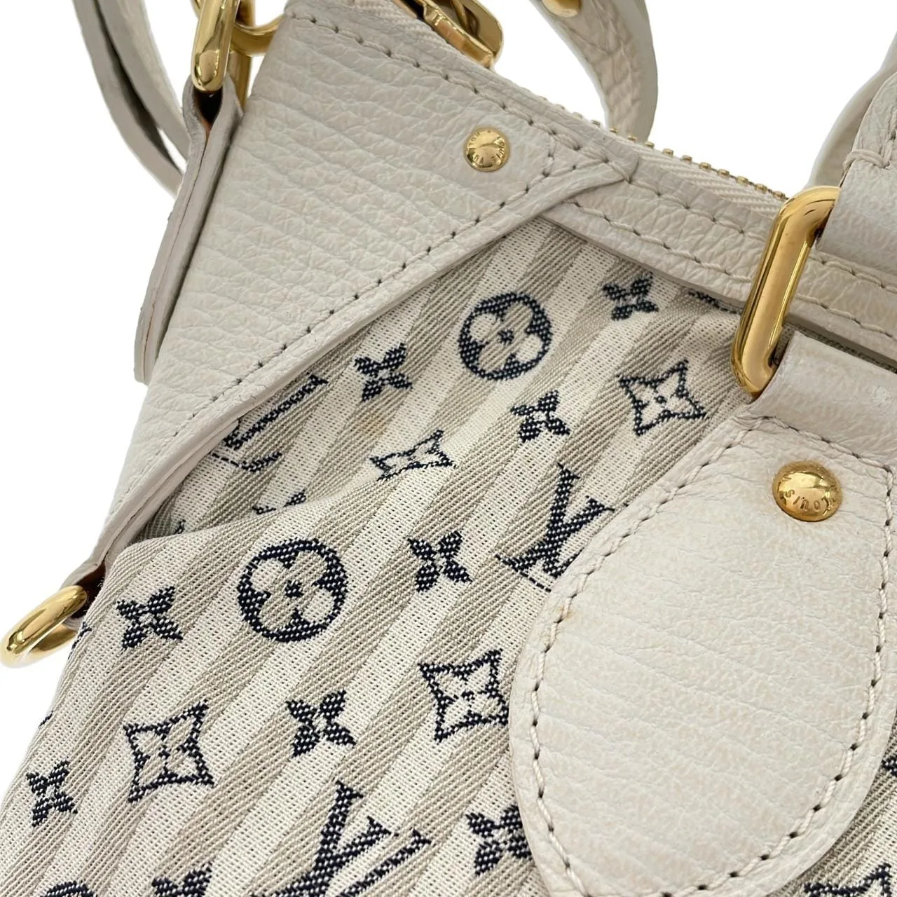 LOUIS VUITTON M95494 Handbag Monogram 藍色 Monogram 中古品A - 縮圖 5