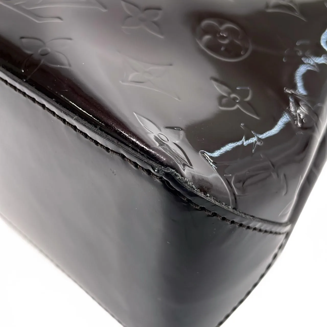 LOUIS VUITTON M93641 Handbag Vernis 黑色 Vernis 中古品A - 縮圖 2