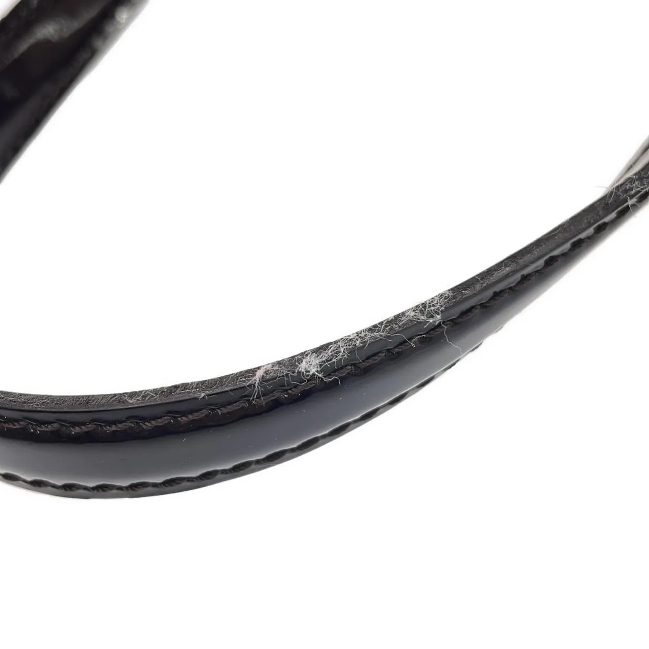 LOUIS VUITTON M93641 Handbag Vernis 黑色 Vernis 中古品A - 縮圖 4