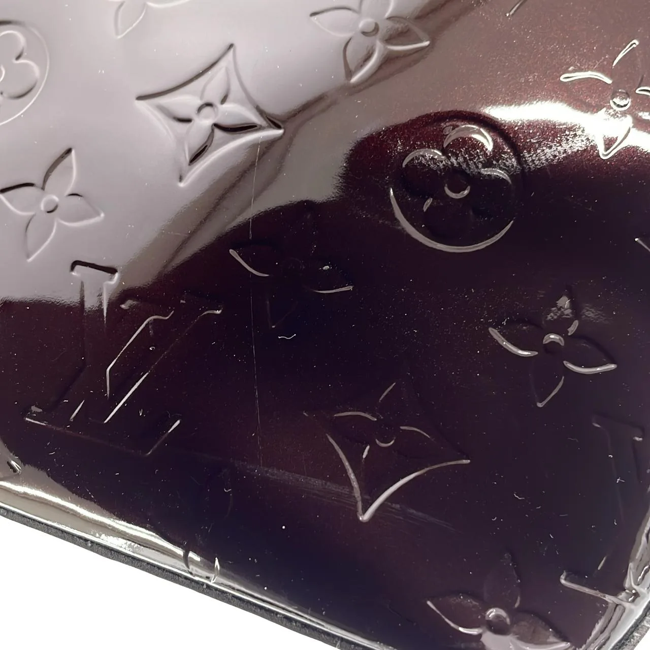 LOUIS VUITTON M93641 Handbag Vernis 黑色 Vernis 中古品A - 縮圖 6