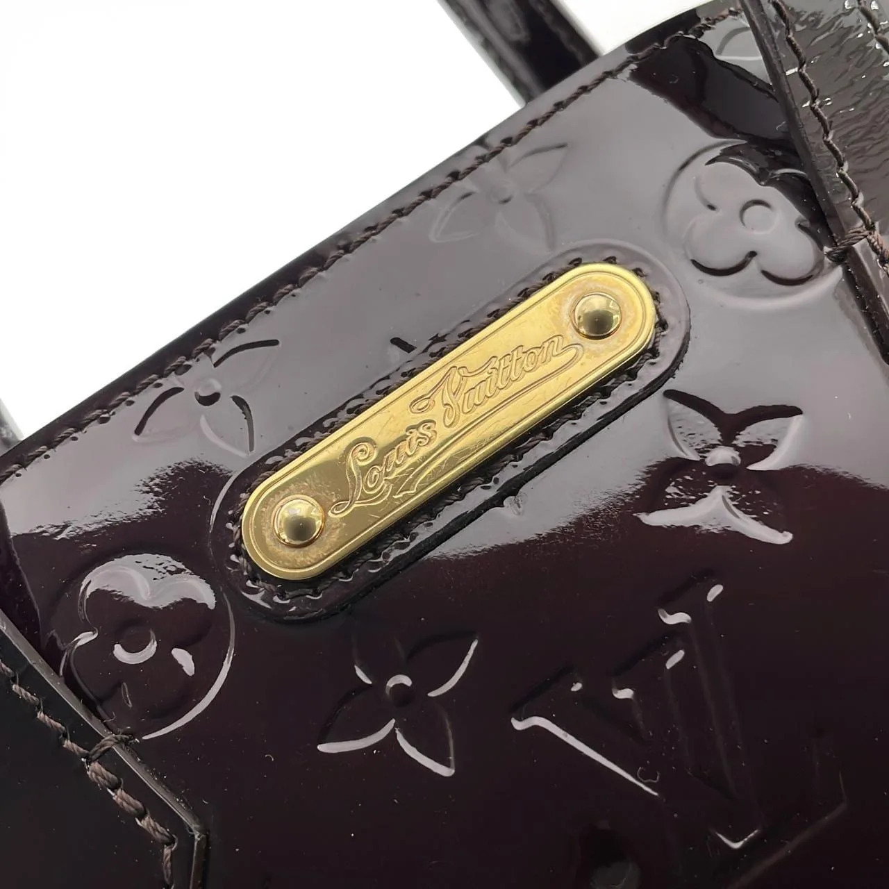 LOUIS VUITTON M93641 Handbag Vernis 黑色 Vernis 中古品A - 縮圖 7