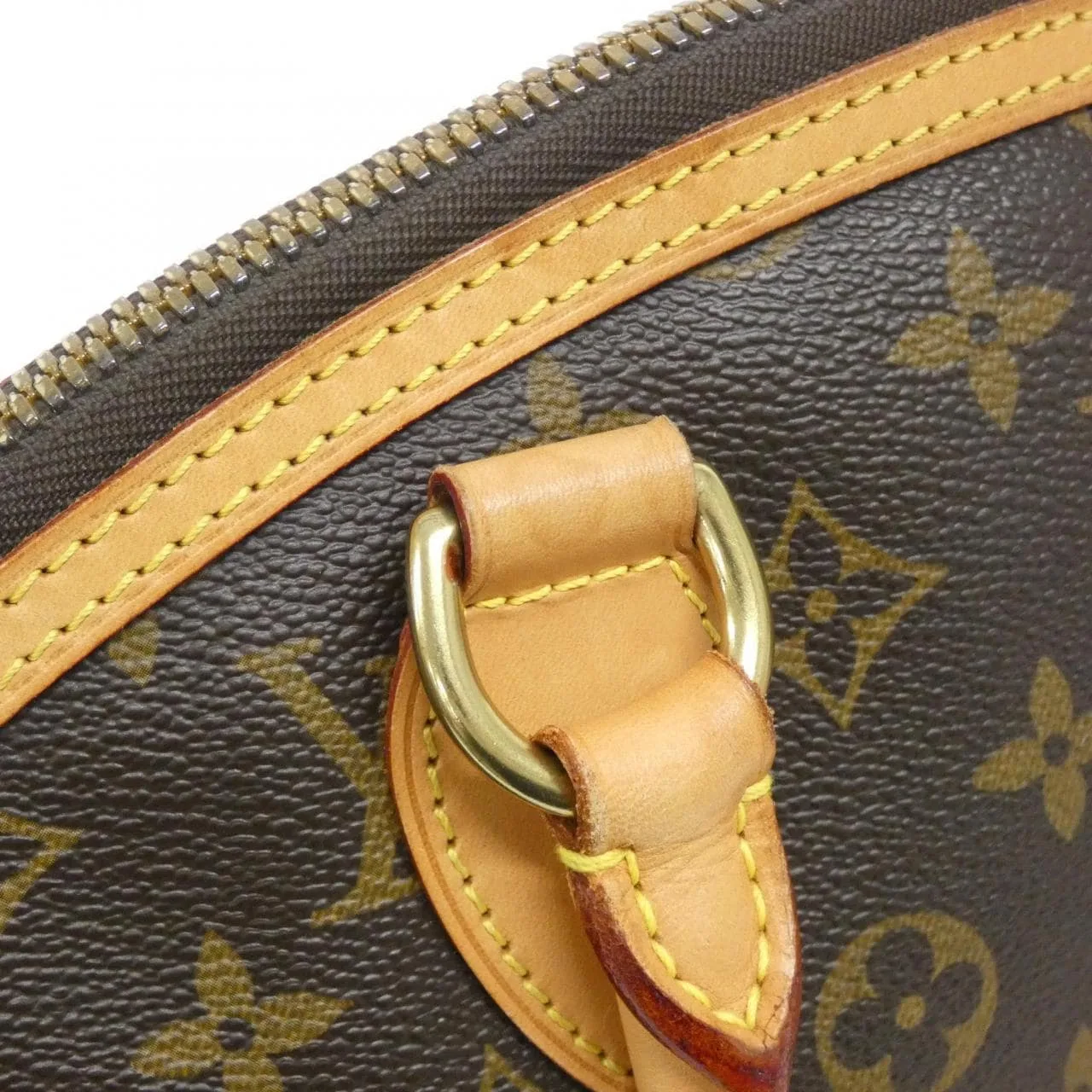 LOUIS VUITTON Lockit M40103 Handbag Monogram 黑色 Monogram 中古品A - 縮圖 5