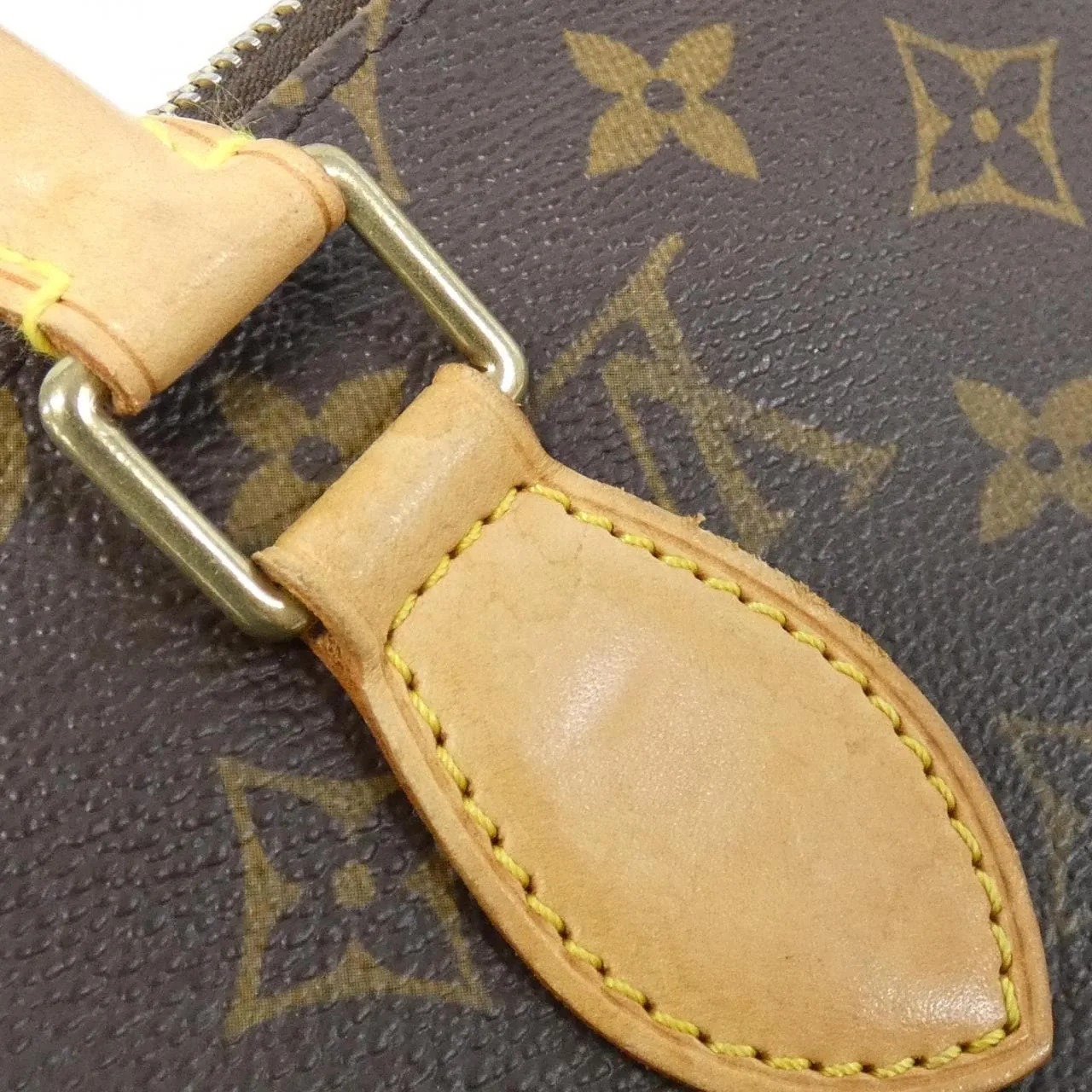 LOUIS VUITTON M40009 Handbag Monogram 黑色 Monogram 中古品B - 縮圖 6