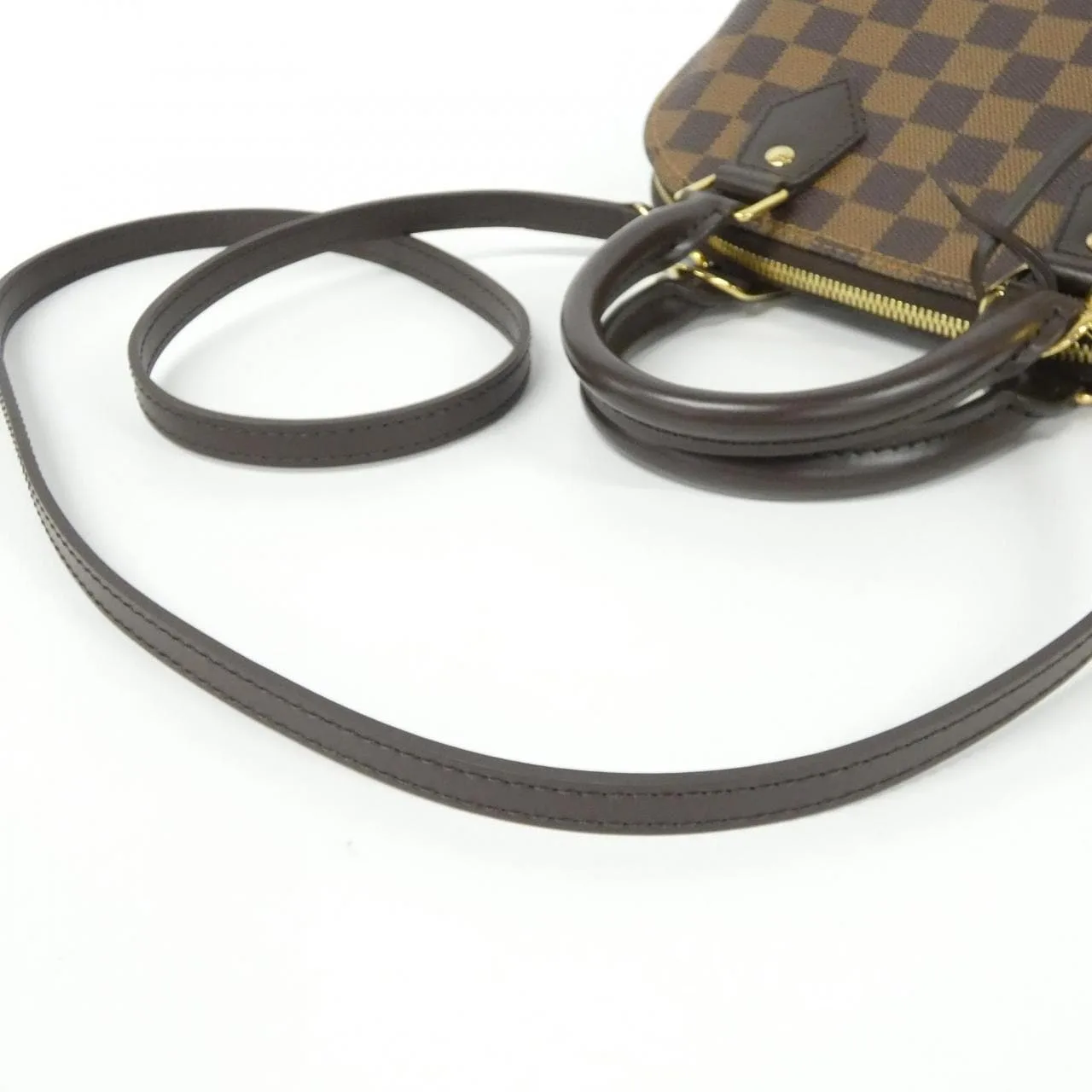 LOUIS VUITTON Alma N41221 Handbag Damier 黑色 Damier 中古品A - 縮圖 5