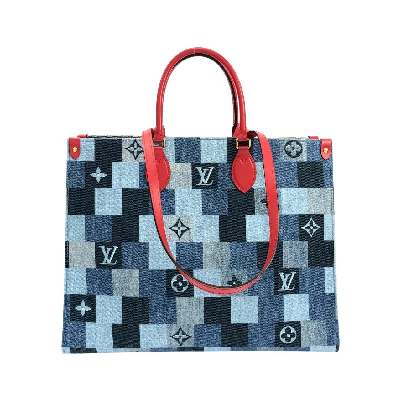 LOUIS VUITTON OnTheGo M44992 Handbag Monogram Rouge Monogram Rank A - Thumbnail 2