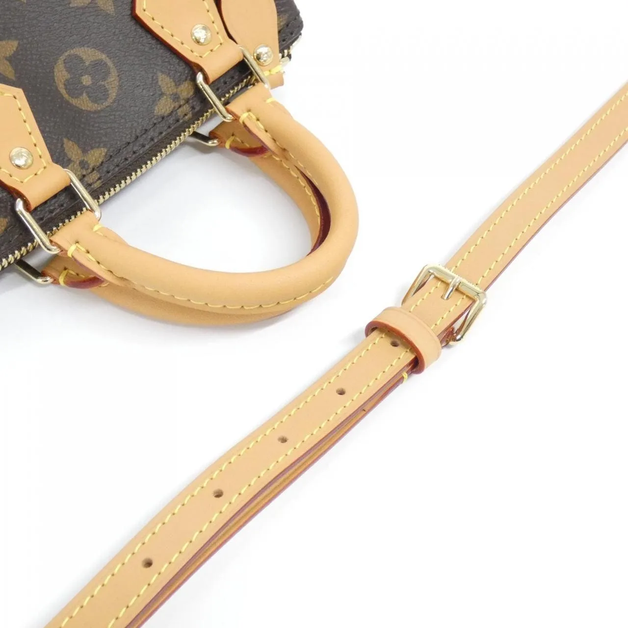 LOUIS VUITTON Speedy M81085 Boston Monogram 黑色 Monogram 中古品A - 縮圖 3