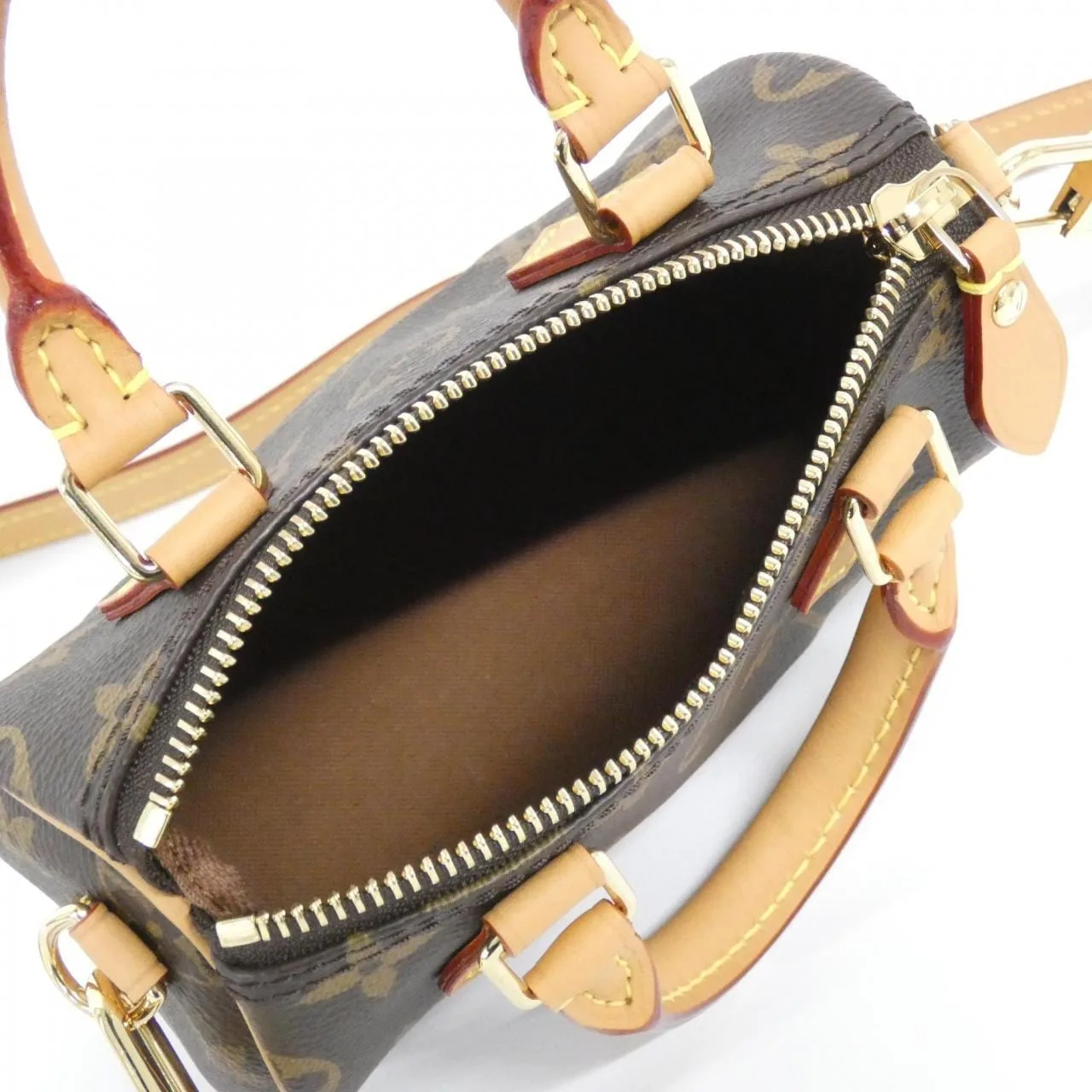 LOUIS VUITTON Speedy M81085 Boston Monogram 黑色 Monogram 中古品A - 縮圖 4