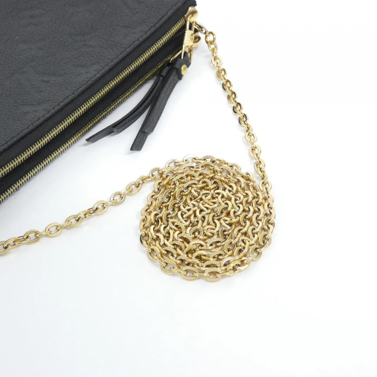 LOUIS VUITTON Pochette M68568 Shoulder Monogram 黑色 Monogram 中古品A - 縮圖 7