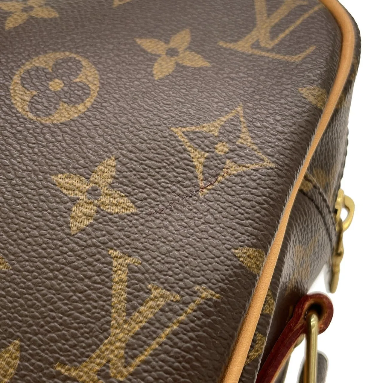 LOUIS VUITTON Nile M45244 Shoulder Monogram 黑色 Monogram 中古品A - 縮圖 4