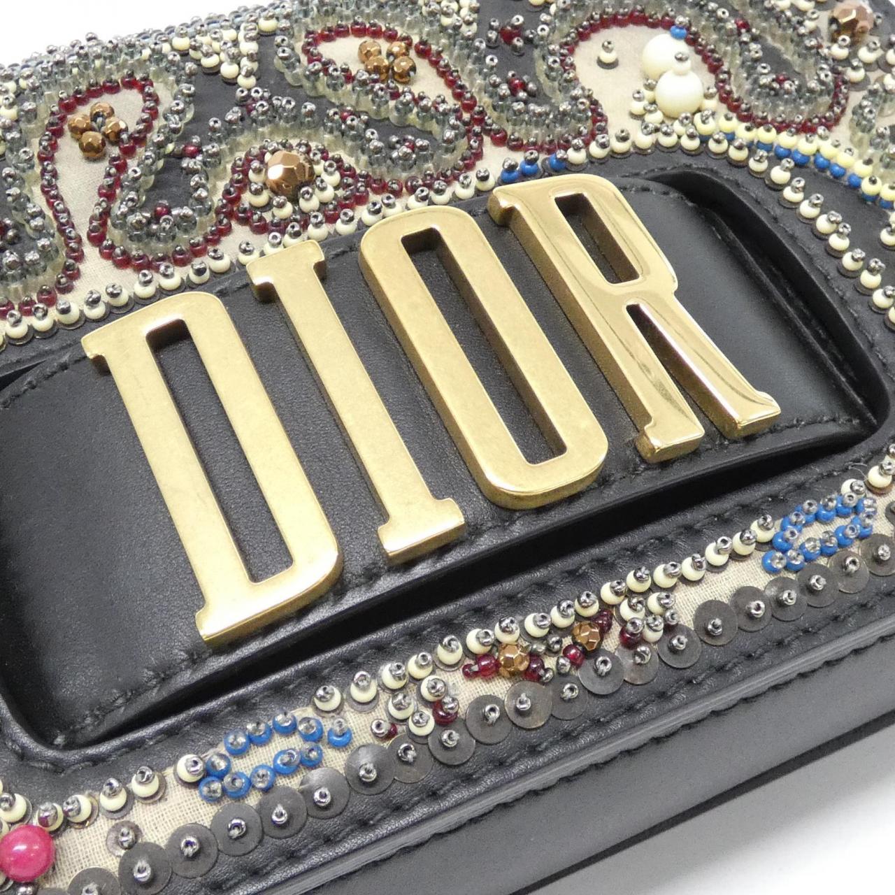 DIOR M8000CHEM Shoulder Bag Canvas 黑色 帆布 中古品A - 縮圖 4