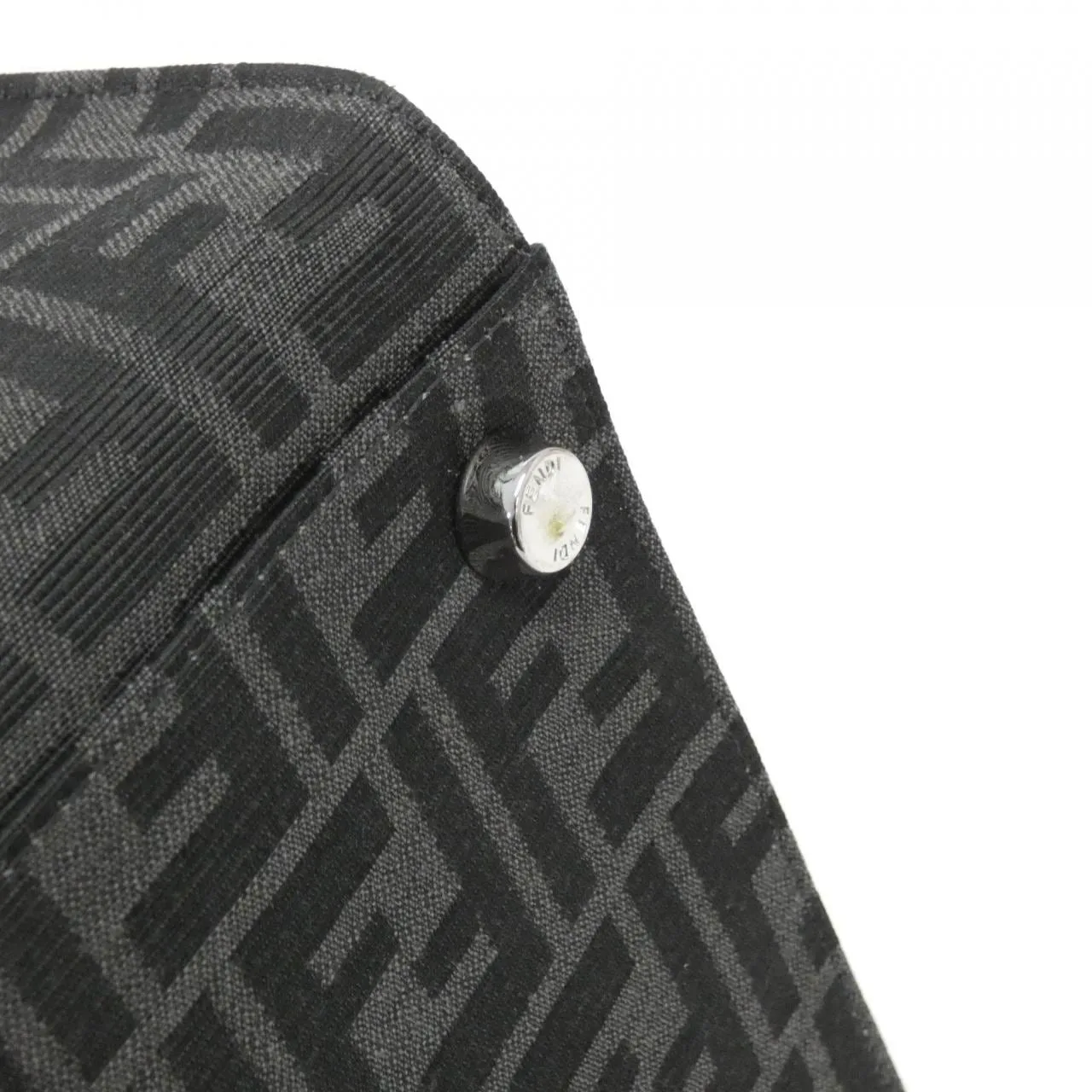 FENDI Baguette 7VA390 AG0M Handbag Canvas Black Canvas Rank A - Thumbnail 3