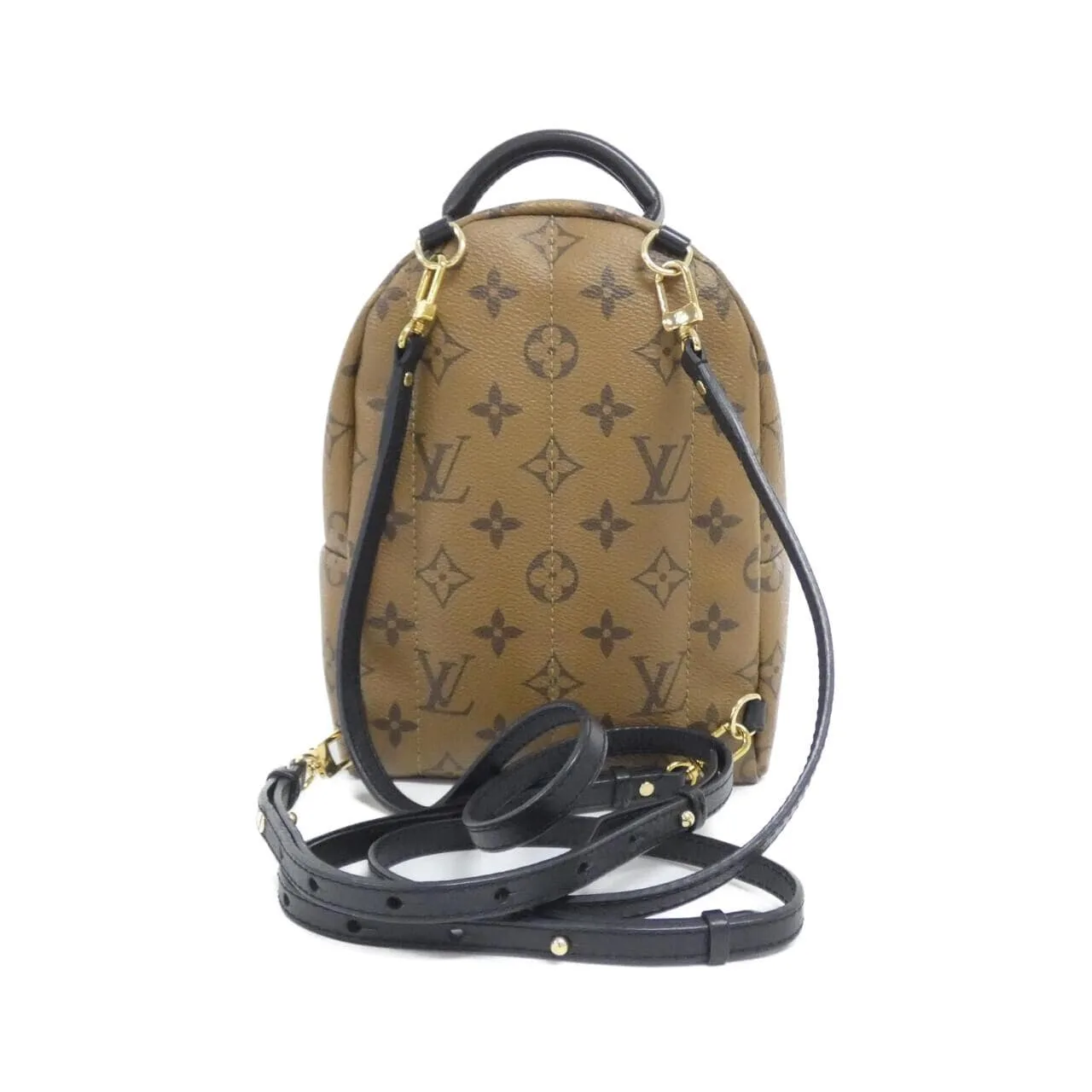 LOUIS VUITTON Palm Springs M44872 Backpack Monogram 黑色 Monogram 中古品A - 縮圖 2