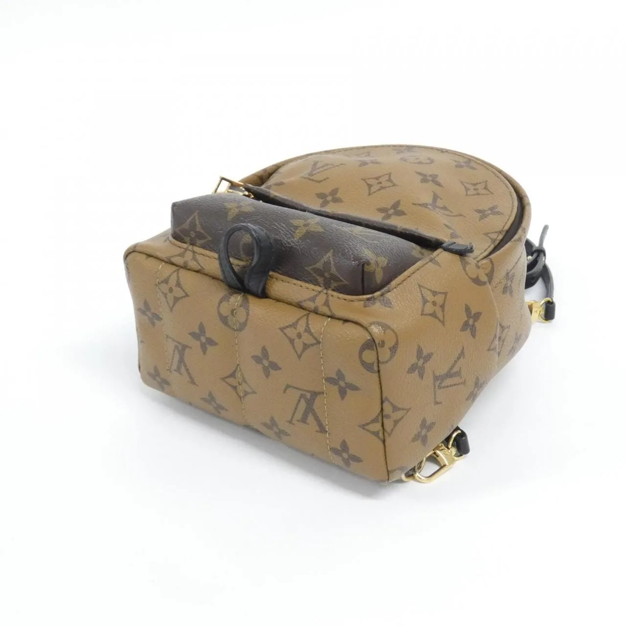 LOUIS VUITTON Palm Springs M44872 Backpack Monogram 黑色 Monogram 中古品A - 縮圖 3