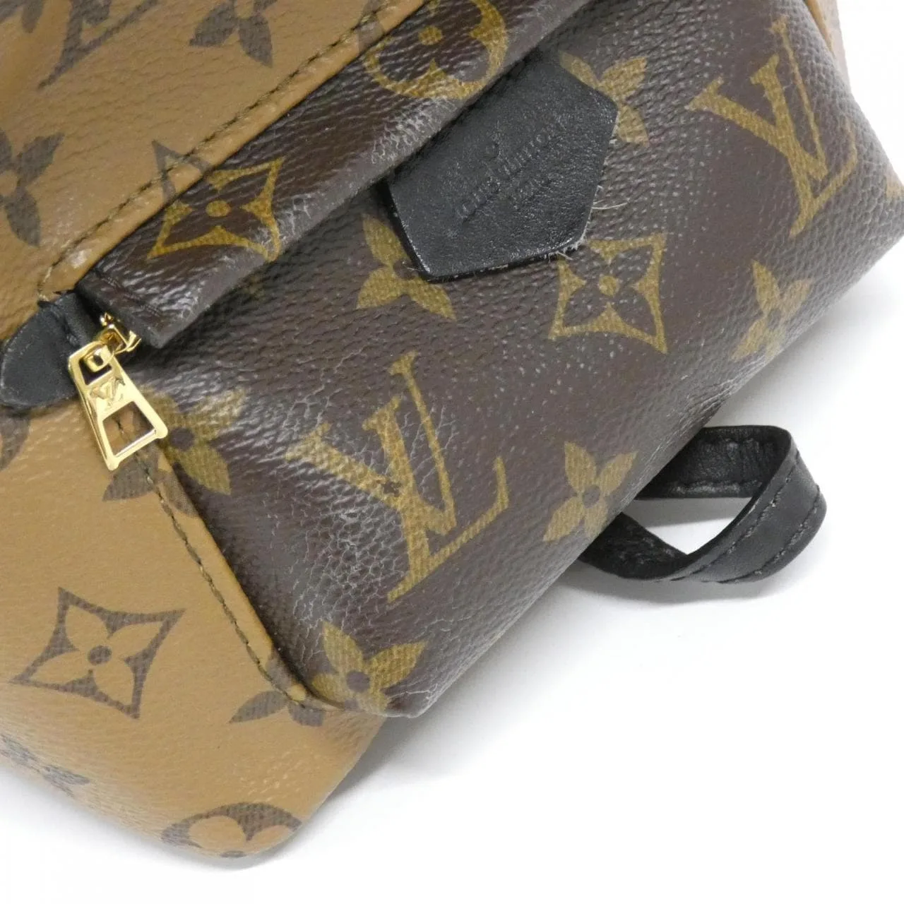 LOUIS VUITTON Palm Springs M44872 Backpack Monogram 黑色 Monogram 中古品A - 縮圖 4