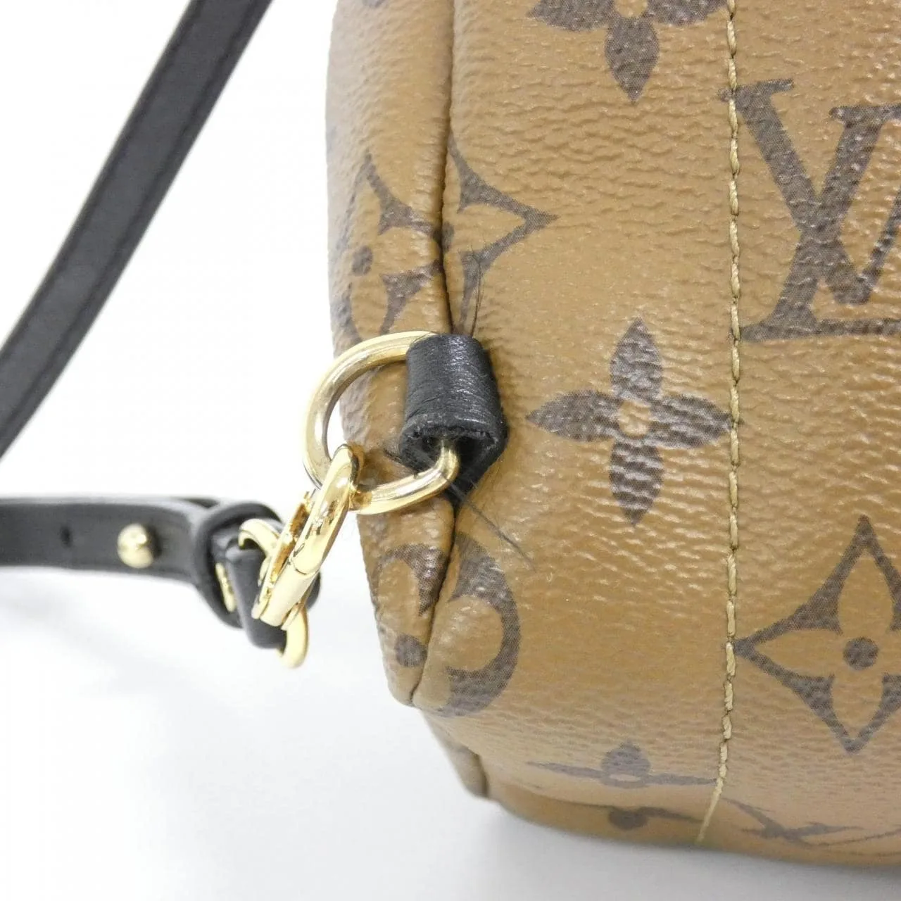LOUIS VUITTON Palm Springs M44872 Backpack Monogram 黑色 Monogram 中古品A - 縮圖 7