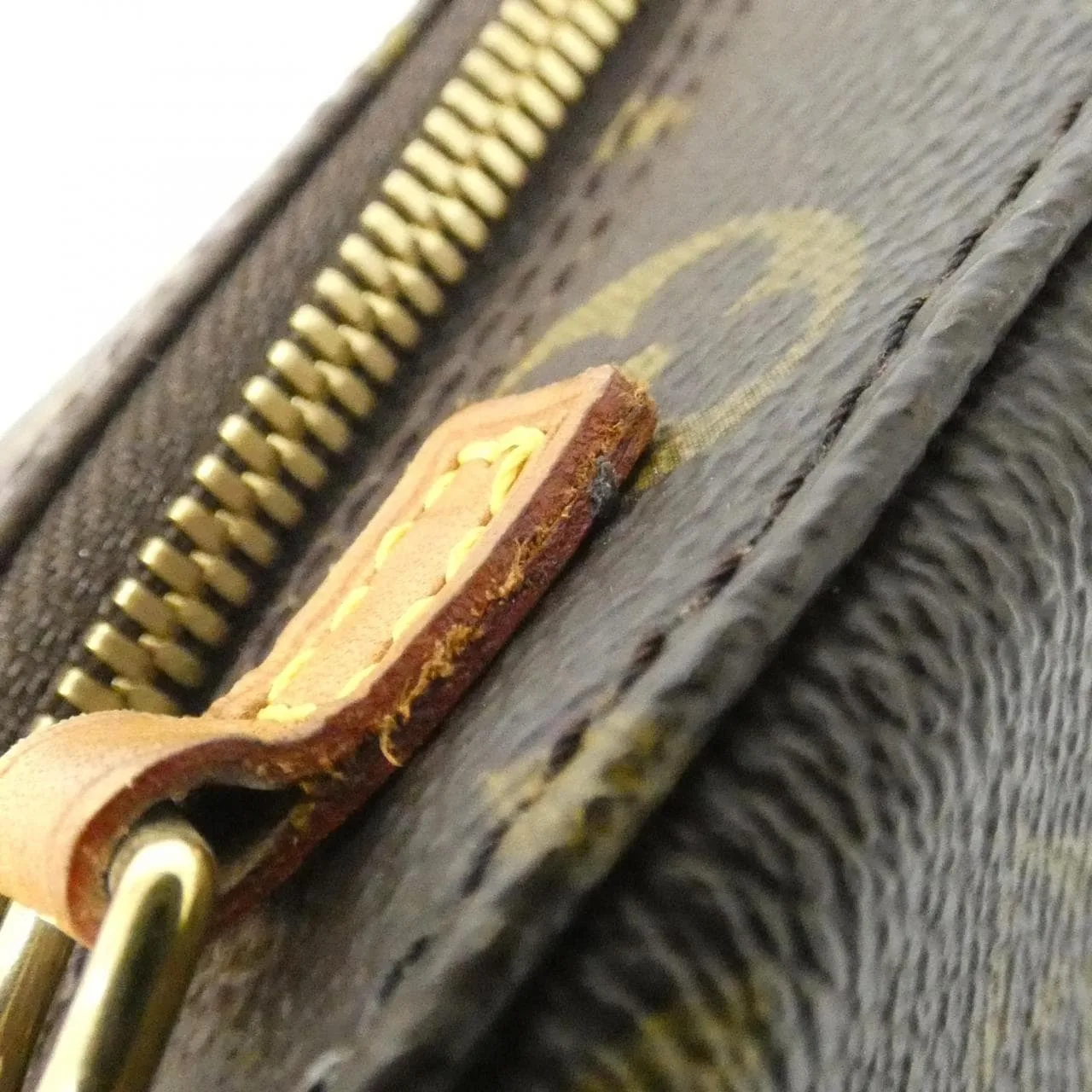 LOUIS VUITTON M47500 Handbag Monogram 黑色 Monogram 中古品A - 縮圖 4