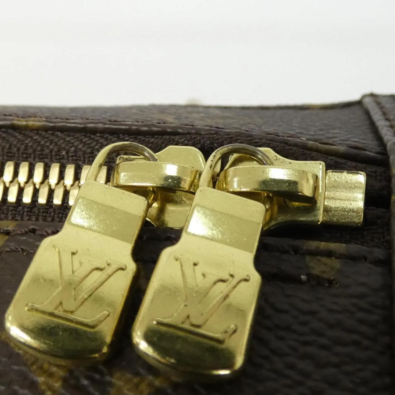 LOUIS VUITTON M47500 Handbag Monogram 黑色 Monogram 中古品A - 縮圖 5