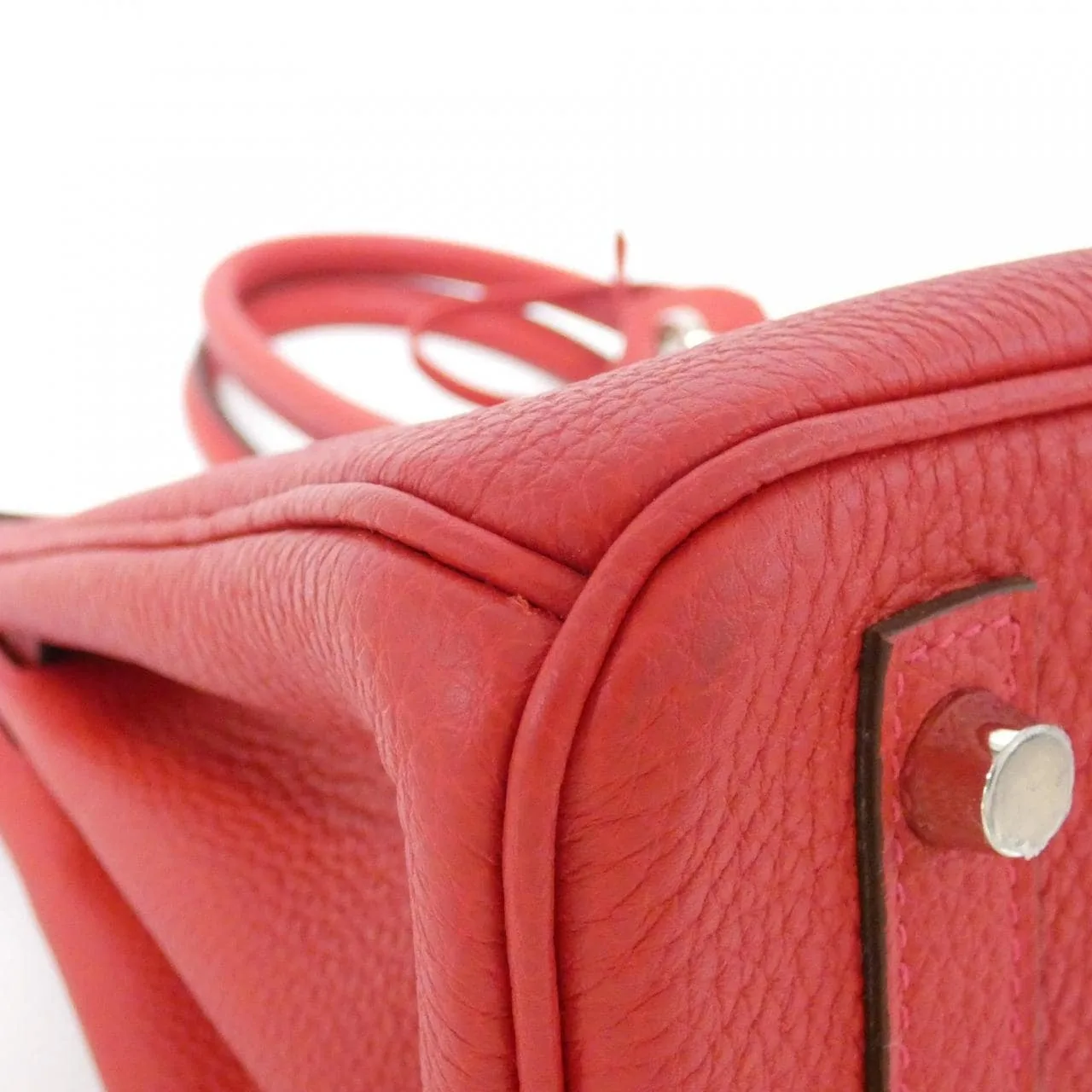 HERMES Birkin 072019CK Handbag Togo Rouge Togo Leather Rank A - Thumbnail 3