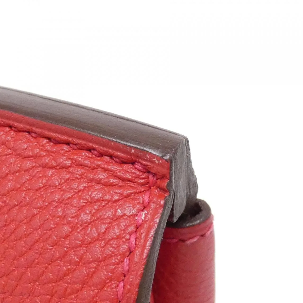 HERMES Birkin 072019CK Handbag Togo Rouge Togo Leather Rank A - Thumbnail 4