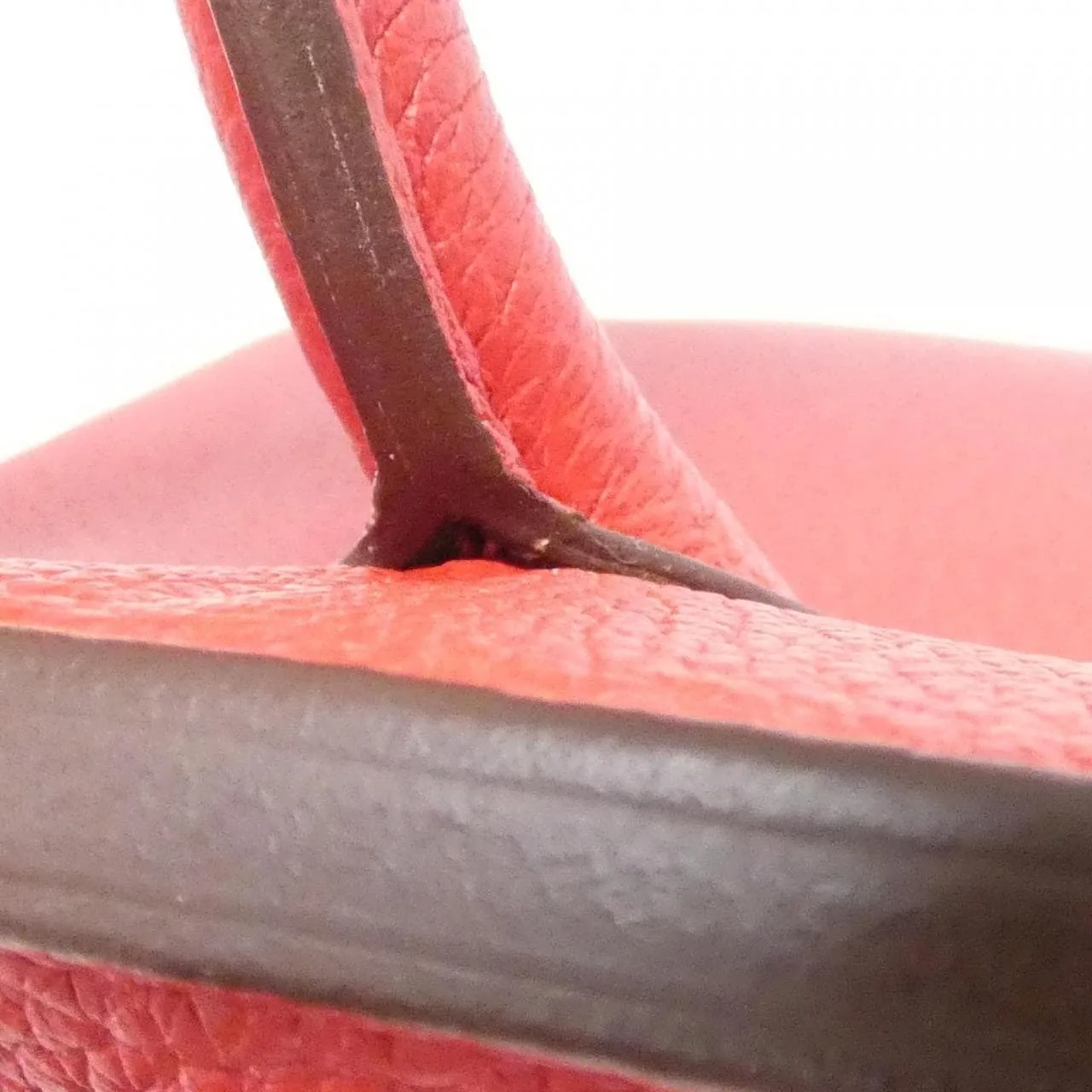 HERMES Birkin 072019CK Handbag Togo Rouge Togo Leather Rank A - Thumbnail 7