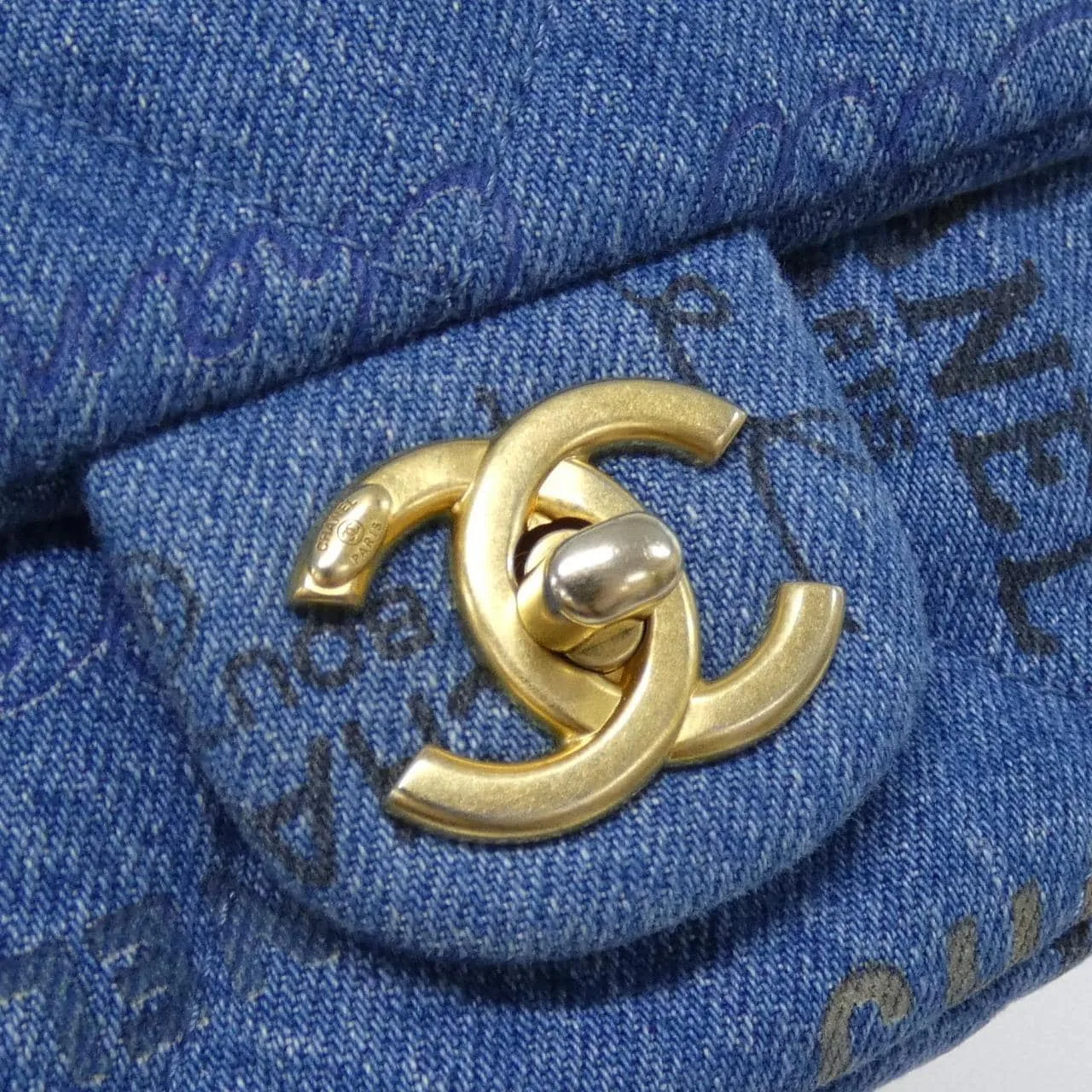 CHANEL Chanel 22 AS3134 Shoulder Denim Multicolor Denim Rank A - Thumbnail 4