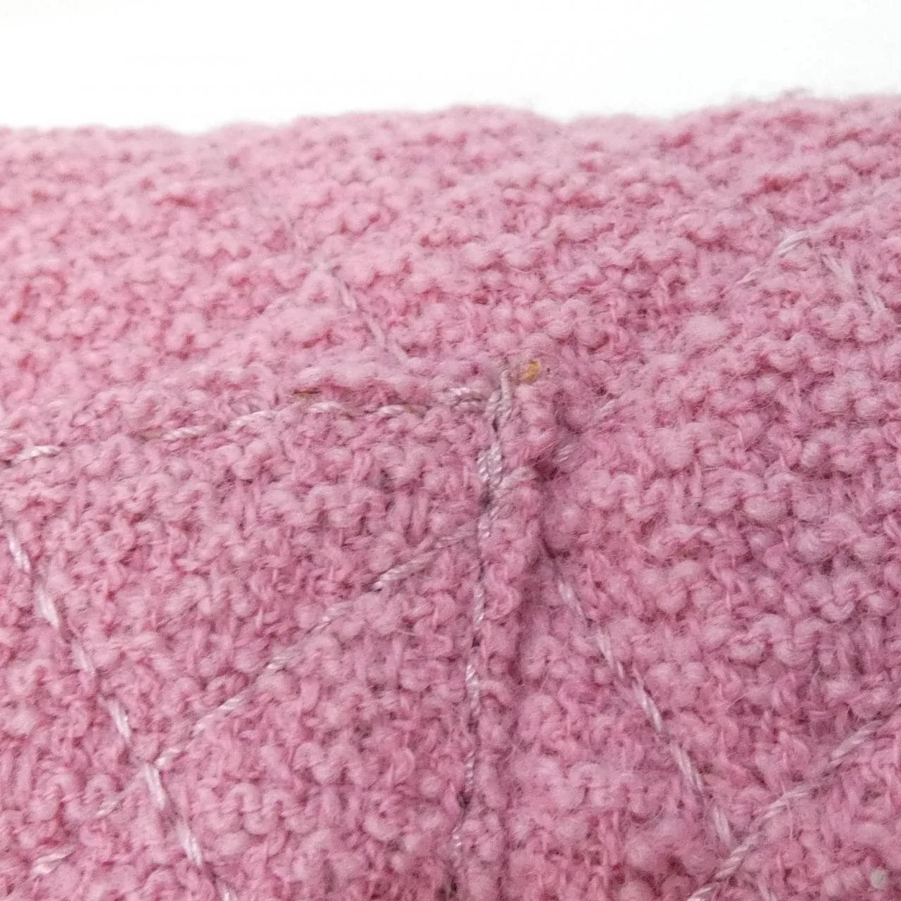 CHANEL 47691 Shoulder Tweed 粉色 粗花呢 中古品A - 縮圖 4