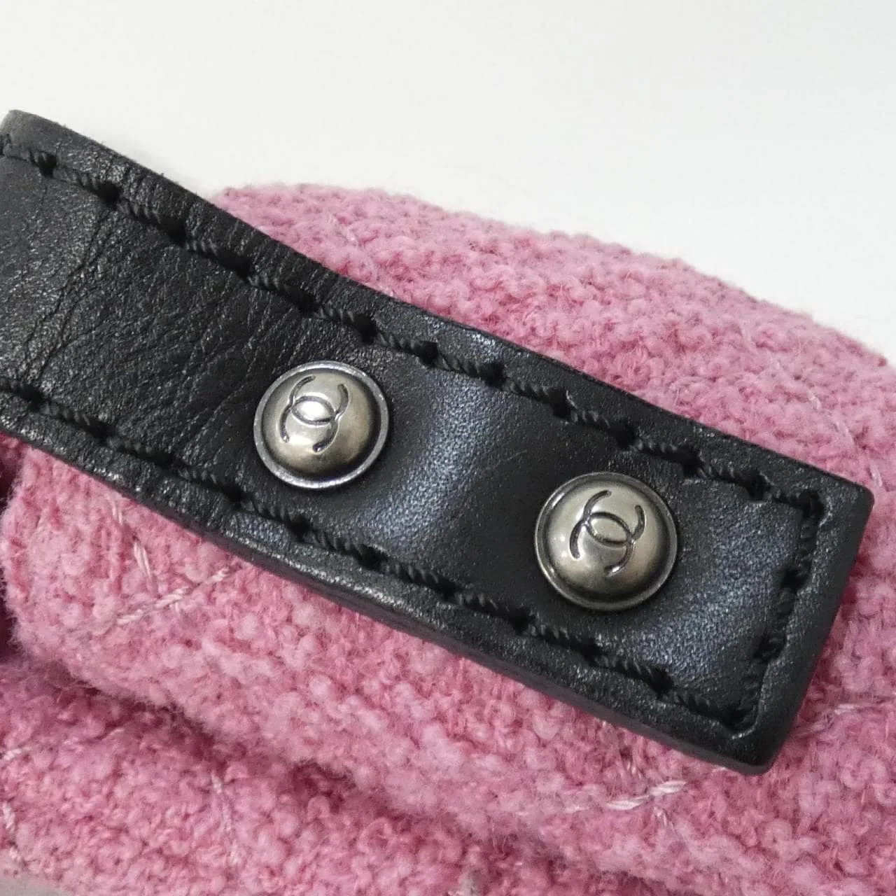 CHANEL 47691 Shoulder Tweed 粉色 粗花呢 中古品A - 縮圖 5