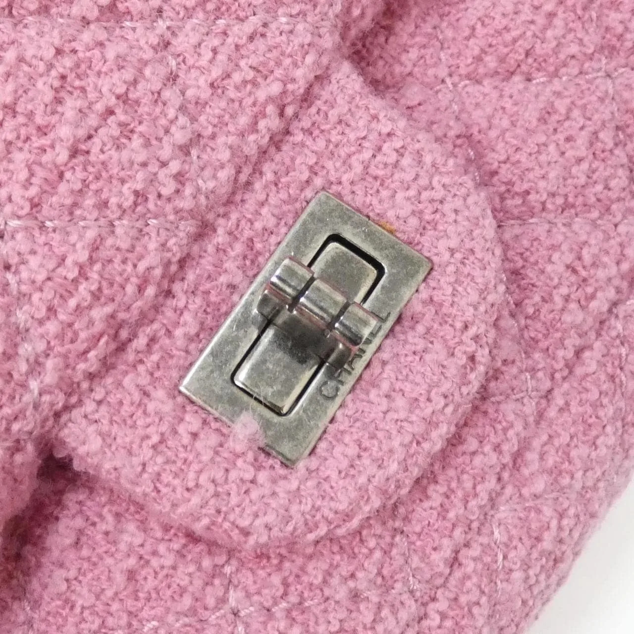 CHANEL 47691 Shoulder Tweed 粉色 粗花呢 中古品A - 縮圖 6