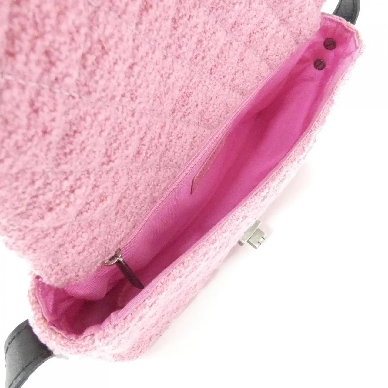 CHANEL 47691 Shoulder Tweed 粉色 粗花呢 中古品A - 縮圖 8