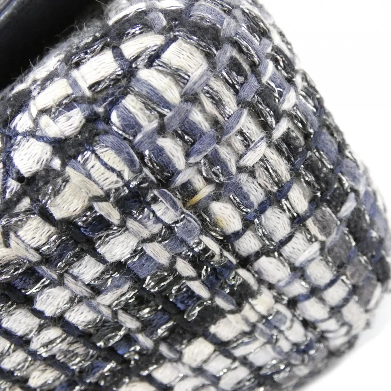 CHANEL 93341 Shoulder Tweed Navy Tweed - Thumbnail 3