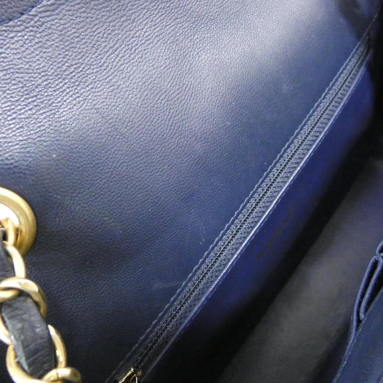 CHANEL 93341 Shoulder Tweed Navy Tweed - Thumbnail 10