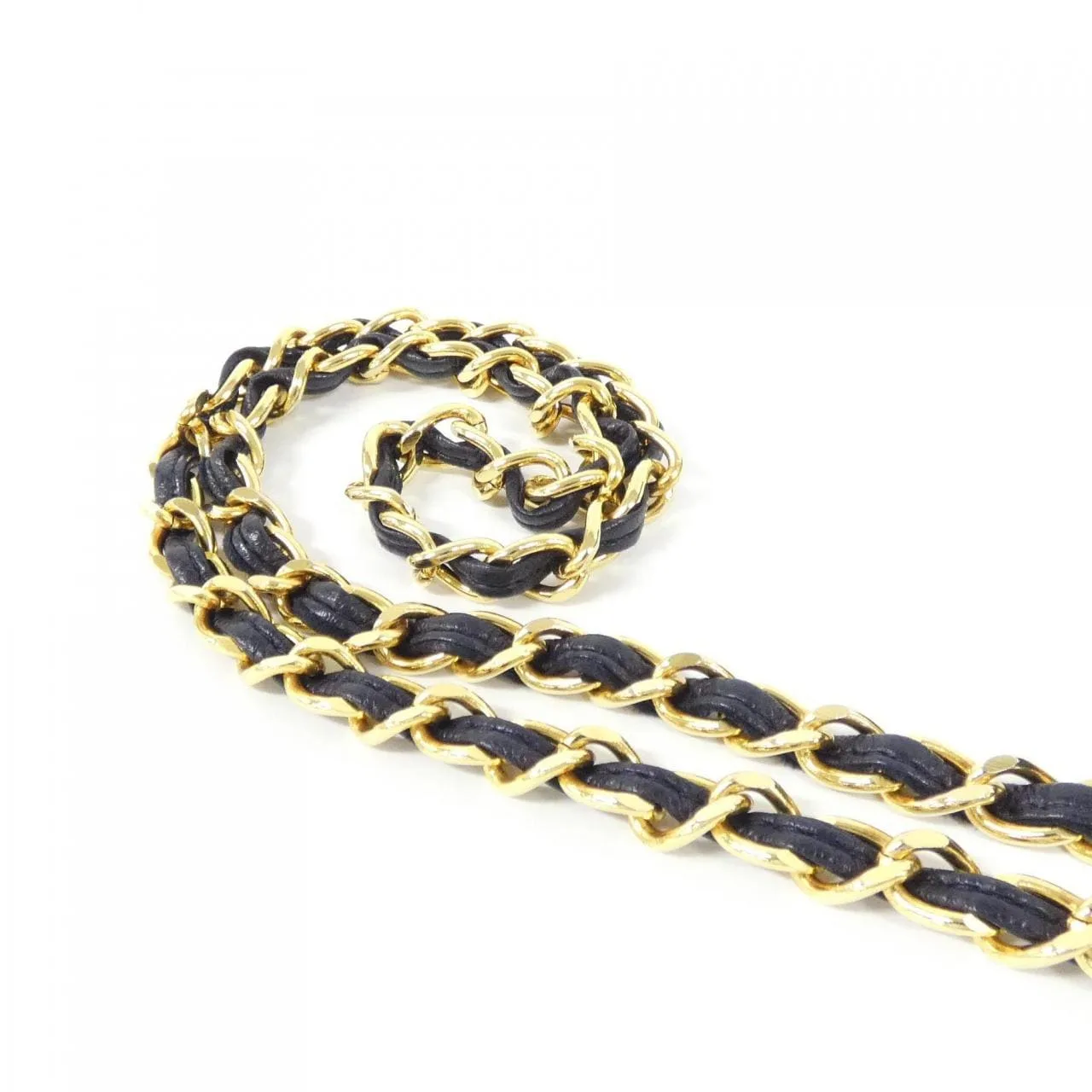 CHANEL Shoulder Lambskin 深藍色 羊皮 中古品A - 縮圖 7