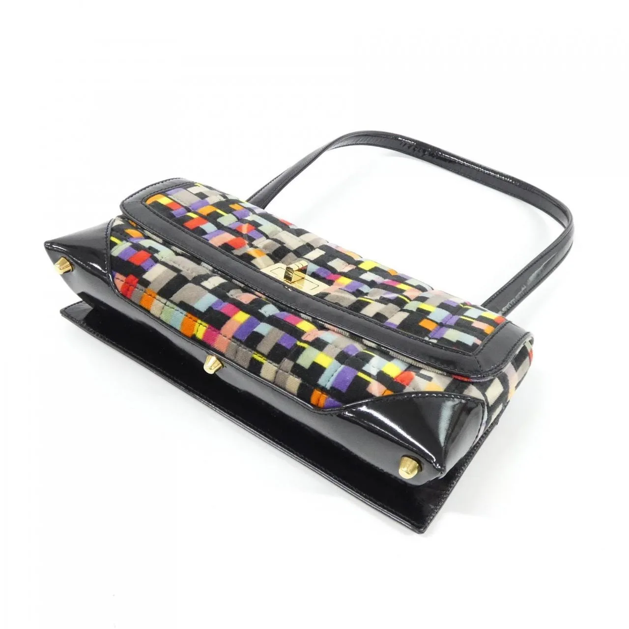 CHANEL Shoulder Patent Leather Multicolor 漆皮 中古品A - 縮圖 3