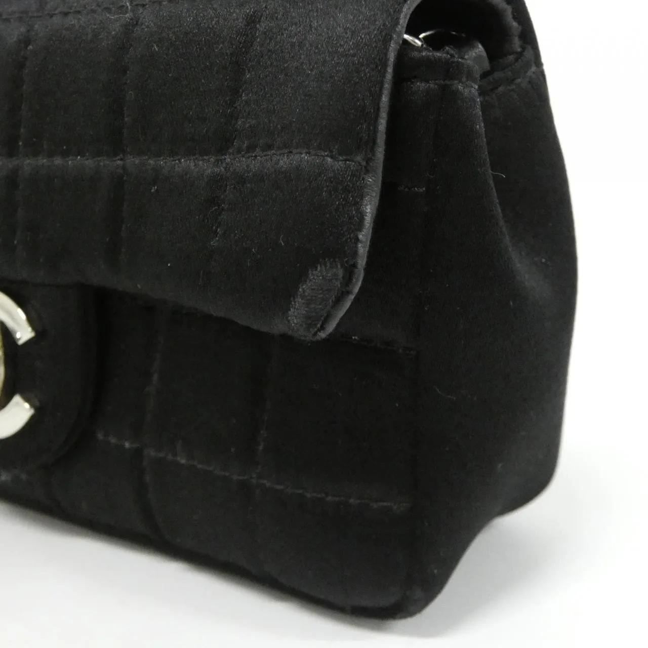 CHANEL 26413 Shoulder Satin Black Satin Rank A - Thumbnail 6