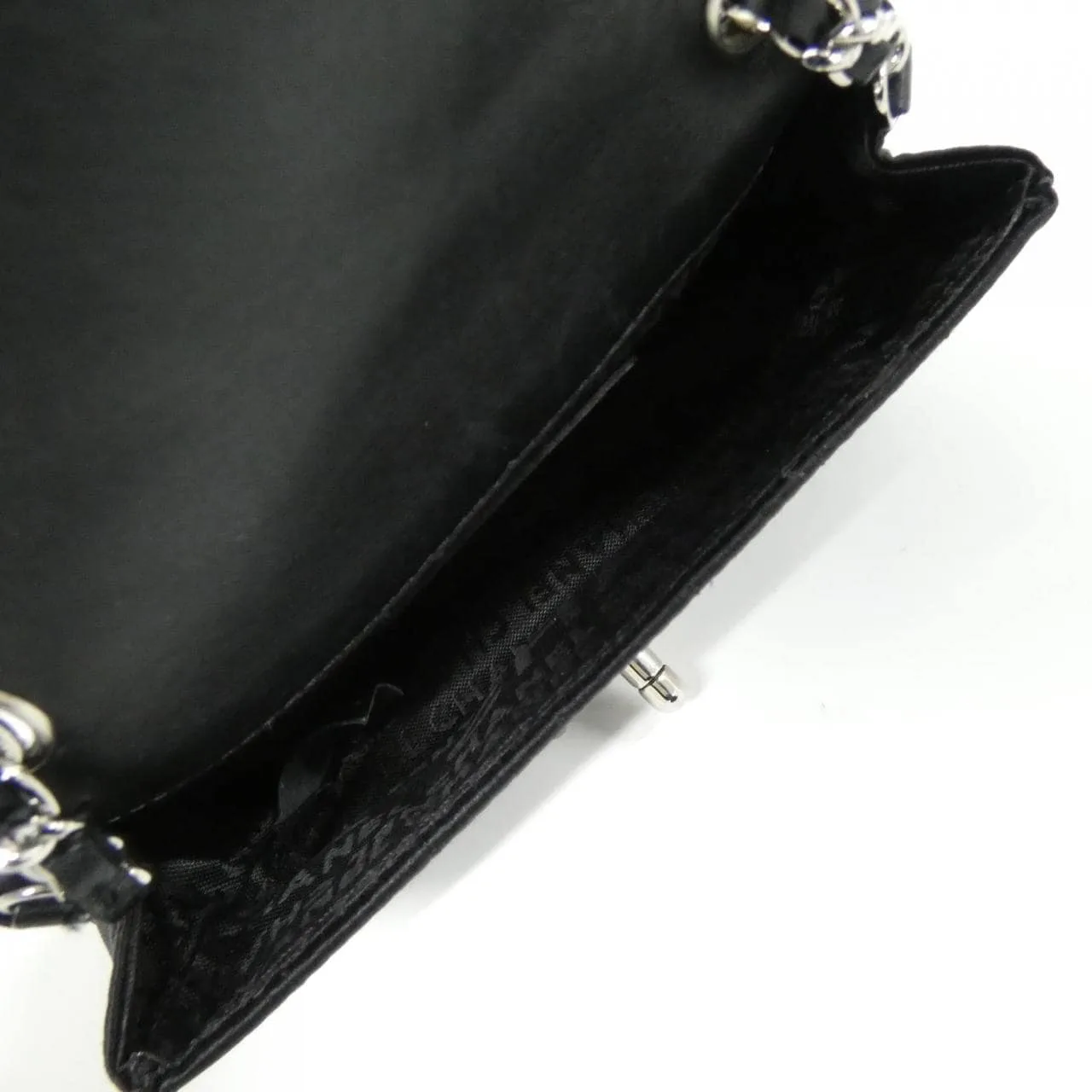 CHANEL 26413 Shoulder Satin Black Satin Rank A - Thumbnail 9